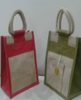 Multi Color Jute Bag Set of 2 Size 10×10×5 inches