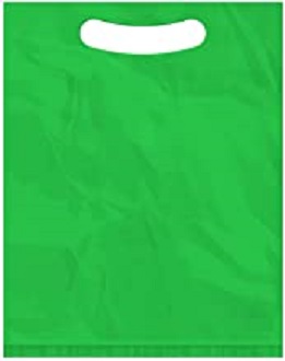 Green Colour D Cut Bags Pack of 500