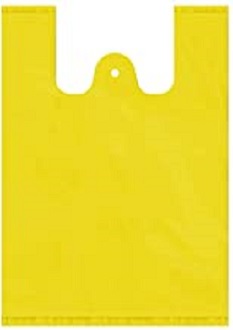 Lemon Yellow Colour W Cut Bags Pack of 500